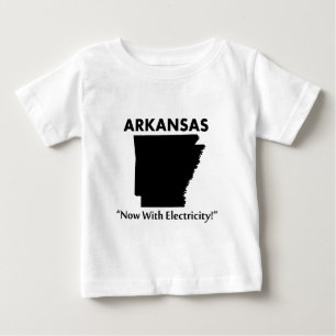 Camiseta Para Bebê Arkansas - Agora Com Eletricidade