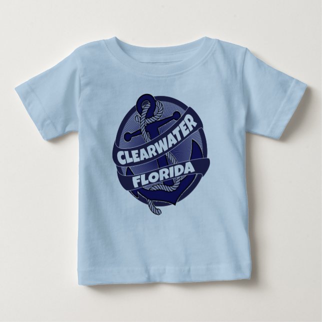 Camiseta Para Bebê Armadilha da Flórida Clearwater (Frente)