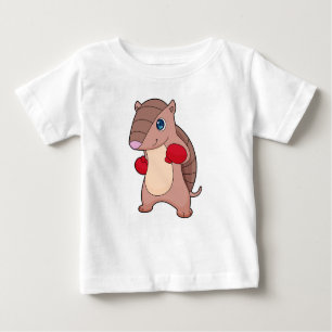 Camiseta Para Bebê Armadillo Boxer Boxer Luvas