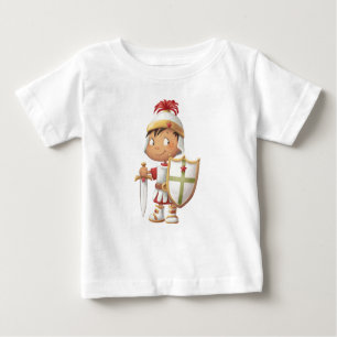 Camiseta Para Bebê Armadura do deus - menino