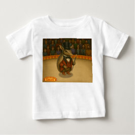 Camiseta Para Bebê Armand, o armadillo apresentador de circo