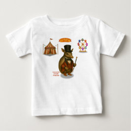 Camiseta Para Bebê Armand, o armadillo apresentador de circo