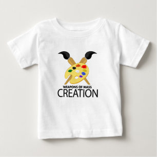 Camiseta Para Bebê Armas de criação em massa