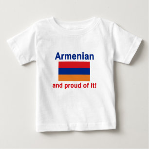 Camiseta Para Bebê Arménio orgulhoso