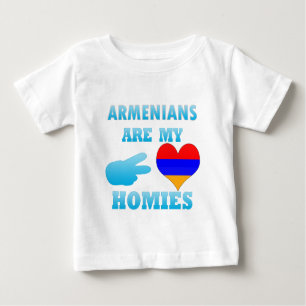 Camiseta Para Bebê Armênios são meus Homies