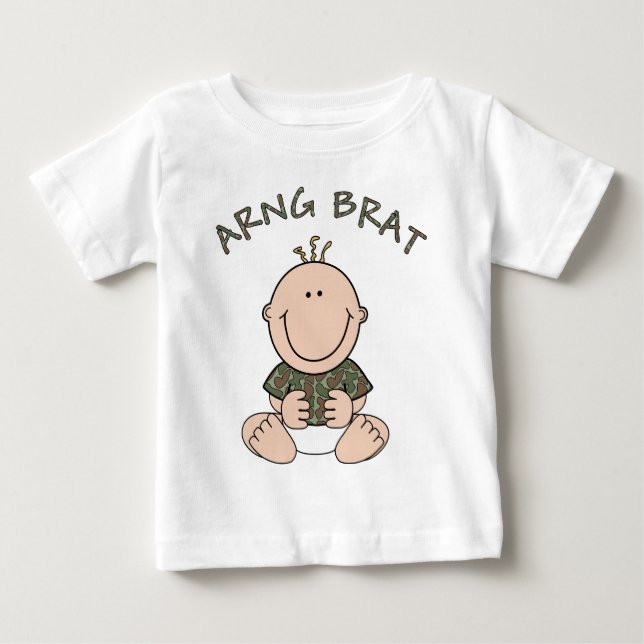 Camiseta Para Bebê ArNG Brat (Boy) (Frente)
