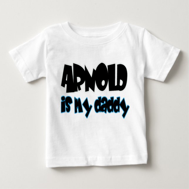 Camiseta Para Bebê Arnold é meu pai, garotos (Frente)
