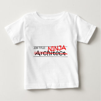 Camiseta Para Bebê Arquiteto de Ninja da posição