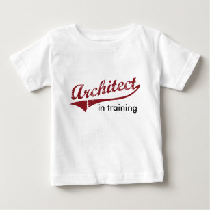 Camiseta Para Bebê Arquiteto no treinamento
