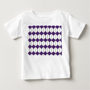 Camiseta Para Bebê Art Deco Diamantes e Hexágonos