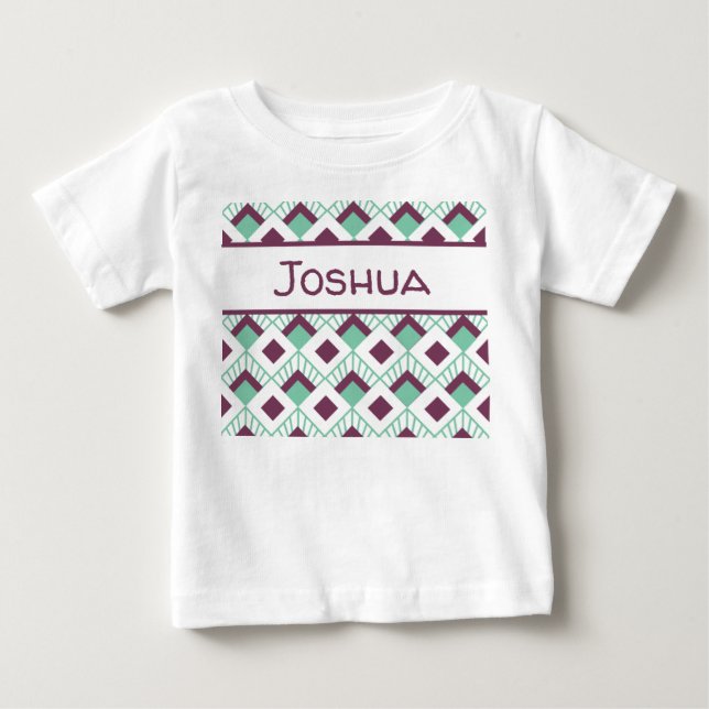 Camiseta Para Bebê Art Deco Fans  (Frente)