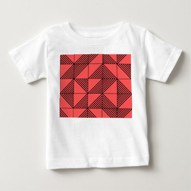 Camiseta Para Bebê Art Deco Lines (Frente)