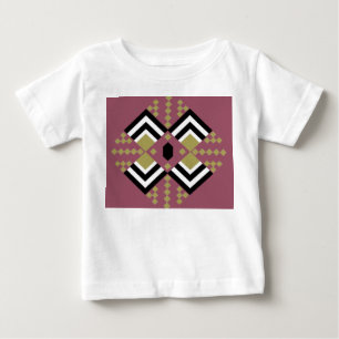 Camiseta Para Bebê Art Deco Quilt Inspirado