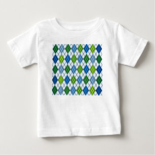 Camiseta Para Bebê Art Deco Rain Argyle