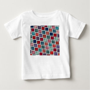 Camiseta Para Bebê Art Deco Squares