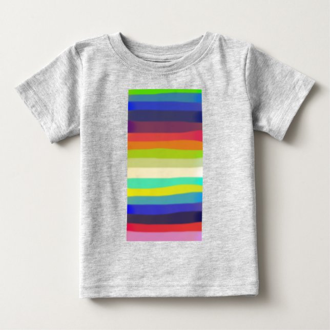 Camiseta Para Bebê Arte abstrata colorida 18 (Frente)