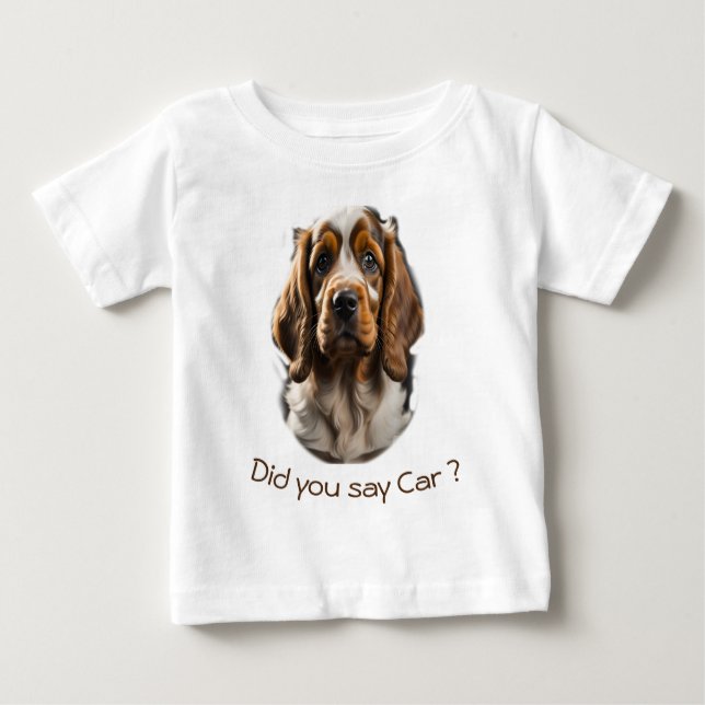 Camiseta Para Bebê Arte Animal (Frente)