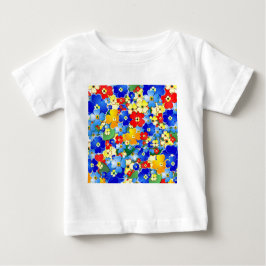 Camiseta Para Bebê Arte Clareza Deco Floral