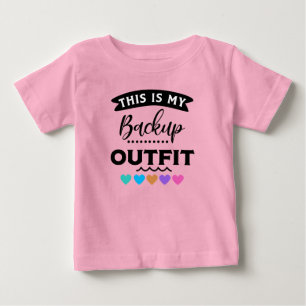 Camiseta Para Bebê Arte com palavras engraçadas para meninas bebês