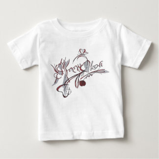 Camiseta Para Bebê Arte de caligrafia "Annu"