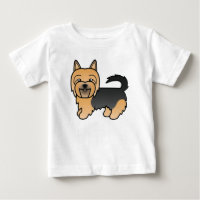 Arte de Caricatura do Cão Terrier Australiano Azul