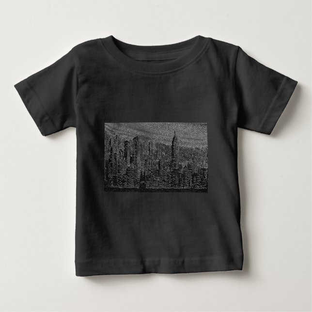 Camiseta Para Bebê Arte de Nova York (Frente)