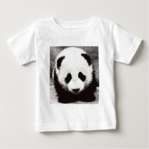 Camiseta Para Bebê Arte de Panda
