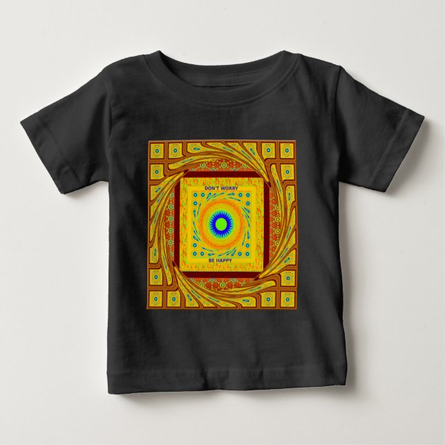 Camiseta Para Bebê Arte de Parede Ocular Mística Africana: Um Gaze Ci (Frente)