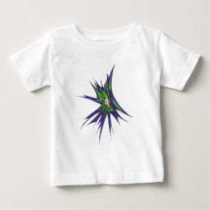 Camiseta Para Bebê Arte de Tatuagem Tribal Abstrata Colorida Explosiv