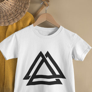 Camiseta Para Bebê Arte de Triângulo Viking
