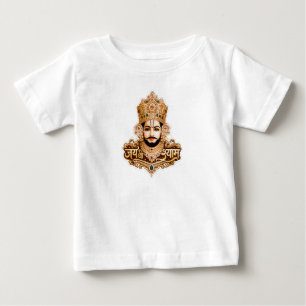 Camiseta Para Bebê Arte Devocional Jai Shri Khatu Shyam Ji