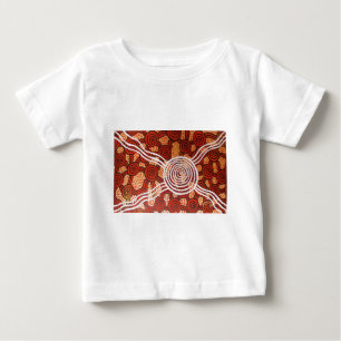 Camiseta Para Bebê Arte do aborígene de Corroboree II