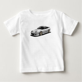 Camiseta Para Bebê arte do nissan 240sx desenhada à mão 