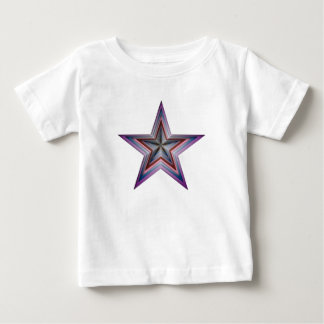Camiseta Para Bebê arte geométrica abstrato estrela