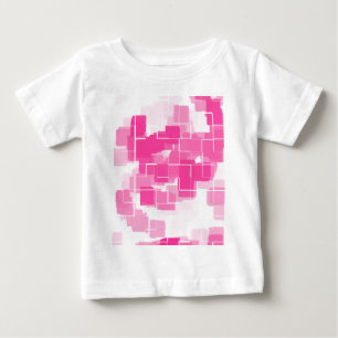 Camiseta Para Bebê Arte geométrica do "tarte de morangos"