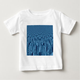 Camiseta Para Bebê Arte Incrível do Caleidoscópio Azul Iridescente
