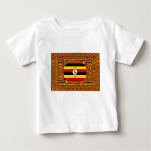 Camiseta Para Bebê Arte Inspirada por Sinalizador Vibrante no Uganda