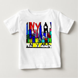 Camiseta Para Bebê Arte Original NYC
