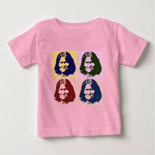 Camiseta Para Bebê Arte Pop Geronimo