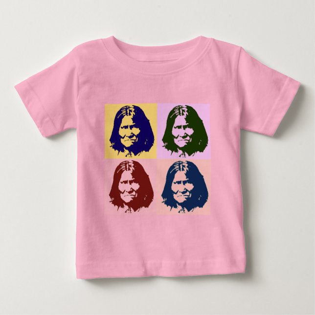 Camiseta Para Bebê Arte Pop Geronimo (Frente)