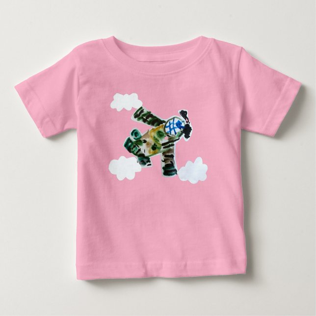 Camiseta Para Bebê "Arte por Crianças" (Frente)