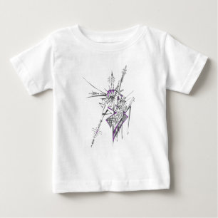 Camiseta Para Bebê Arte Tribal Abstrata Colorida Eclética