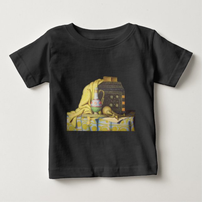 Camiseta Para Bebê Artefatos Adoráveis Egípcios: Segredos dos Faraós (Frente)
