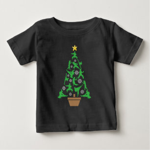 Camiseta Para Bebê Artes Marciais Femininas - Árvore de Natal de Kara