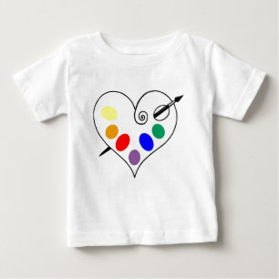 Camiseta Para Bebê Artista do bebê