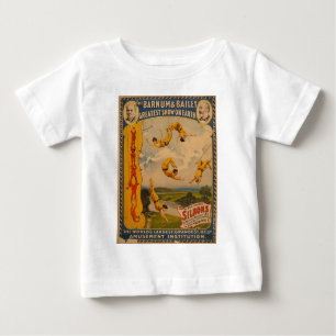Camiseta Para Bebê Artistas de trapézio Barnum & Bailey 1896