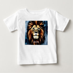 Camiseta Para Bebê Artsy Wild African Lion