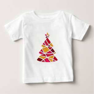 Camiseta Para Bebê Árvore de Natal da na moda