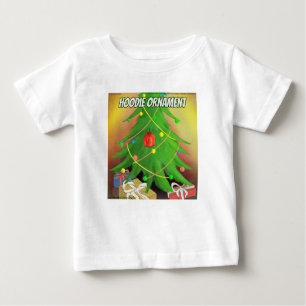 Camiseta Para Bebê Árvore de Natal "Hoodie Ornament" do Funny de Rick