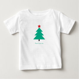 Camiseta Para Bebê Árvore de Natal Joia do Amor